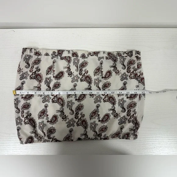 Guess Women's White and Brown Paisley Tube Top Size Small - Picture 6 of 8